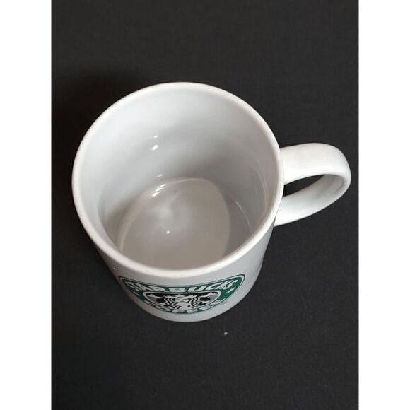 Starbucks 2008 11.5 Oz. White Coffee/Tea Mug With Retired Black Siren Logo - Picture 3 of 3